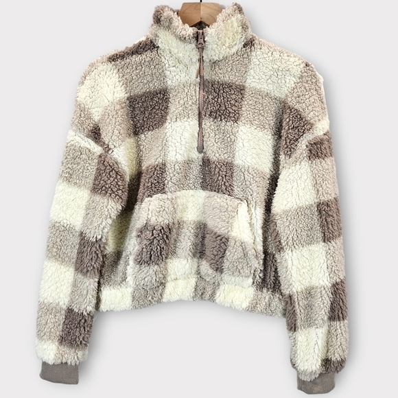 Hippie Rose Sherpa Quarter-Zip Long-Sleeve Top - Picture 2 of 15